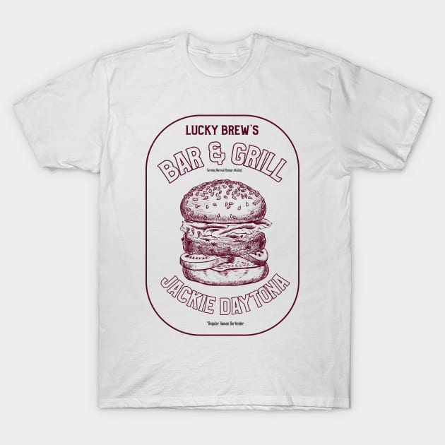 Lucky Brew's Bar & Grill | Lazlo the Regular Human Bartender | WWDITS T-Shirt by Notsoravyn